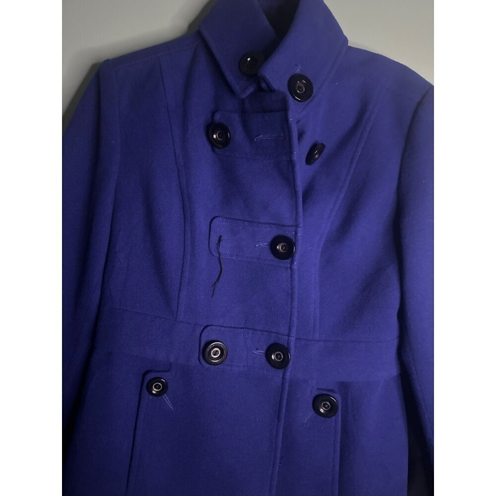 Georgiou Studio Pea Coat Women’s Small Preppy Academia Soft Fabric Classic Chic